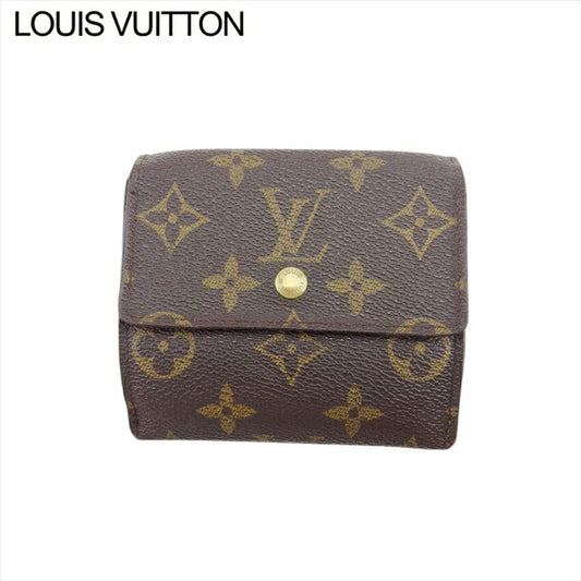 LOUIS VUITTON Bifold Wallet M61652 Brown beige gold Porte Monnaie Billets Cartes Credit