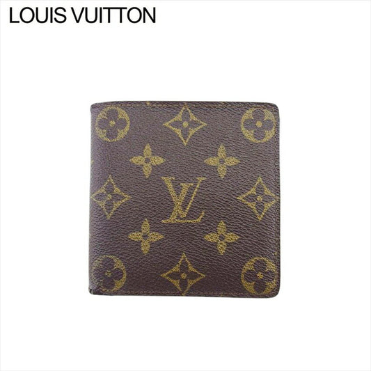 LOUIS VUITTON Bifold Wallet M61665 Brown beige Porte Billets Cartes Crdit Monet