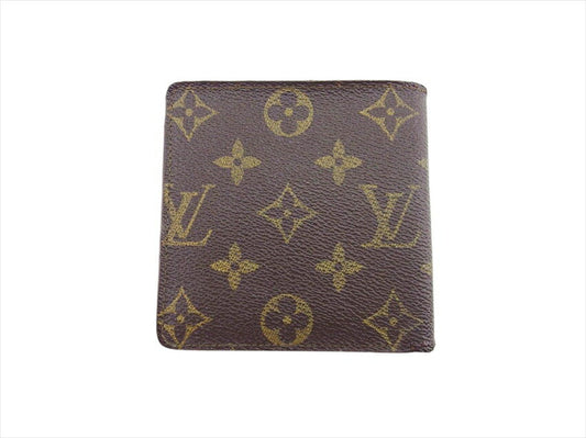 LOUIS VUITTON Bifold Wallet M61665 Brown beige Porte Billets Cartes Crdit Monet