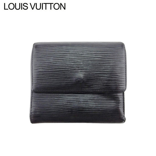 LOUIS VUITTON Bifold Wallet M63482 Noir Porte Monnaie Billets Cartes Credit