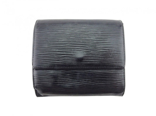 LOUIS VUITTON Bifold Wallet M63482 Noir Porte Monnaie Billets Cartes Credit