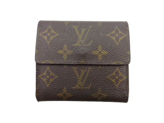 LOUIS VUITTON Bifold Wallet M61652 Brown Porte Monnaie Billets Cartes Credit