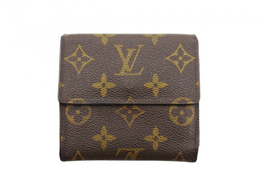 LOUIS VUITTON Bifold Wallet M61652 Brown beige gold Porte Monnaie Billets Cartes Credit