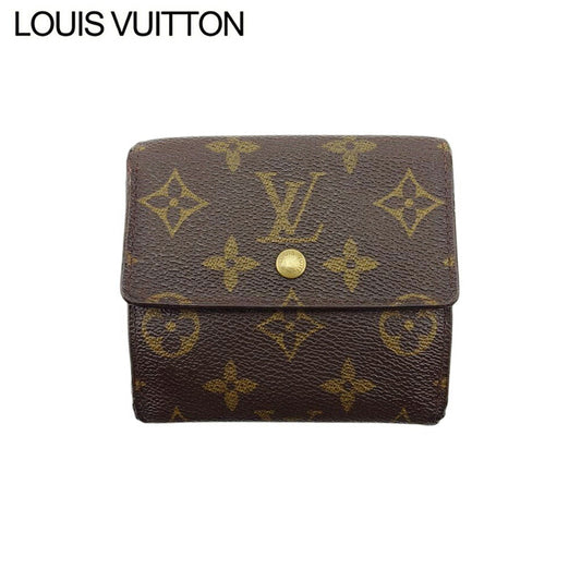 LOUIS VUITTON Bifold Wallet M61652 Brown beige gold Porte Monnaie Billets Cartes Credit