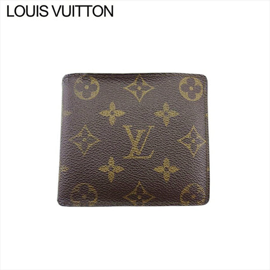 LOUIS VUITTON Bifold Wallet M61669 Brown x beige Portonebier