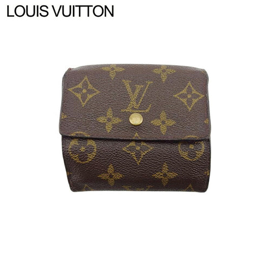 LOUIS VUITTON Bifold Wallet M61652 Brown beige gold Porte Monnaie Billets Cartes Credit