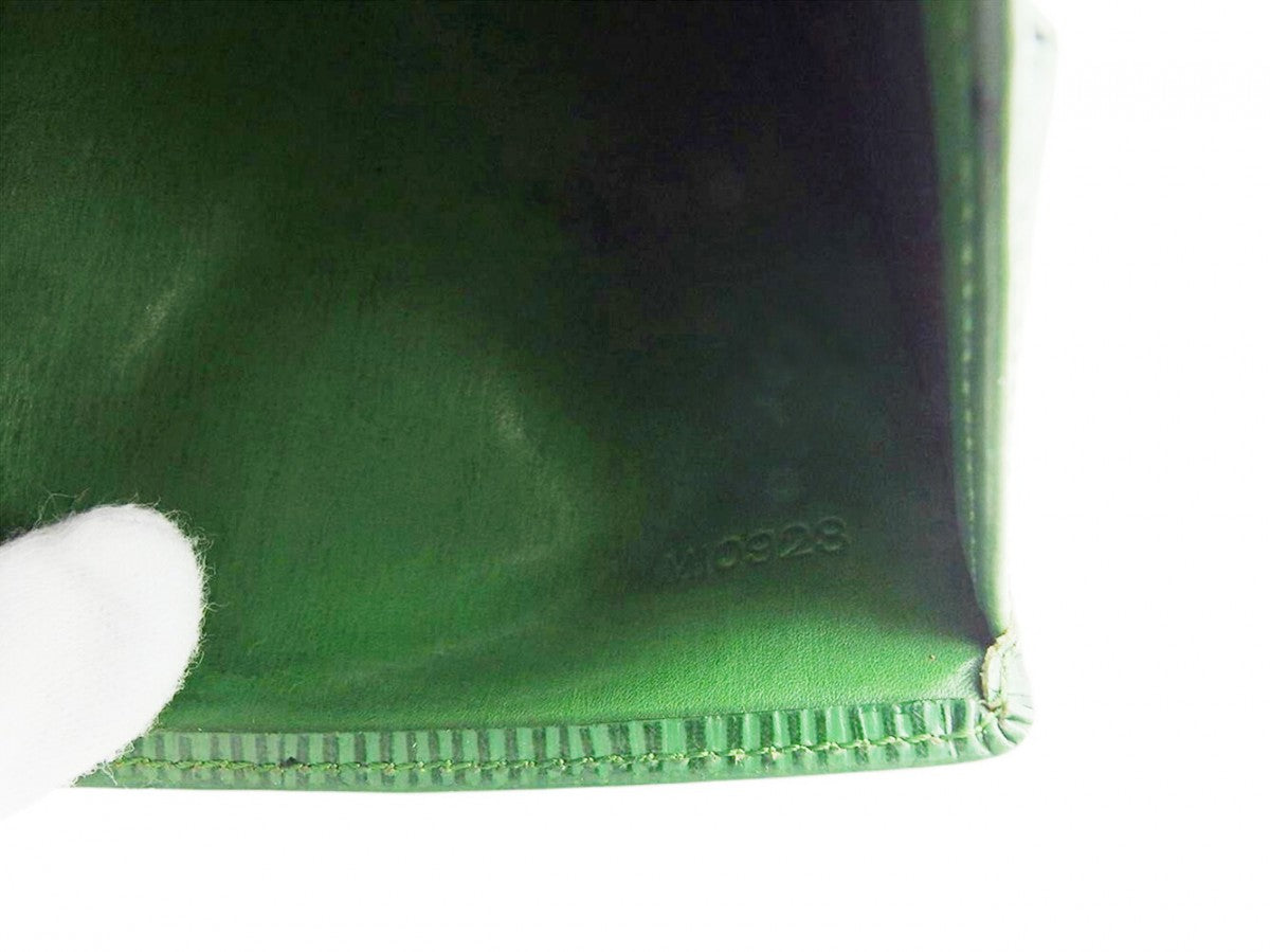 LOUIS VUITTON Bifold Wallet M63484 green Porte Monnaie Billets Cartes Credit