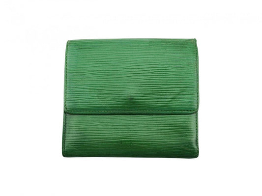 LOUIS VUITTON Bifold Wallet M63484 green Porte Monnaie Billets Cartes Credit