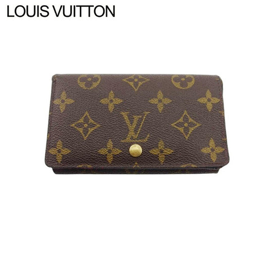 LOUIS VUITTON Long Wallet Purse M61730 Brown beige gold Portonebi Tresol