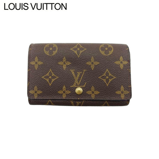 LOUIS VUITTON Long Wallet Purse M61730 Brown beige gold Portonebi Tresol