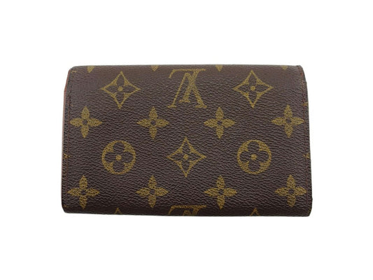 LOUIS VUITTON Long Wallet Purse M61730 Brown beige gold Portonebi Tresol