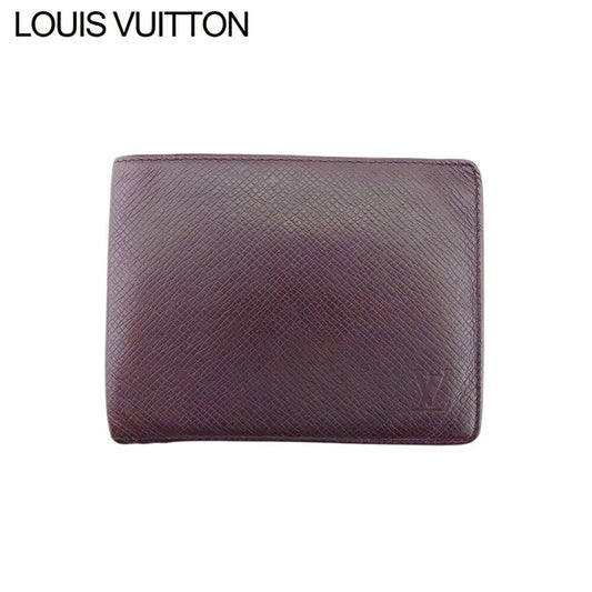 LOUIS VUITTON Bill Compartment M30486 Brown purple Porte Billets6Cartes Crdit