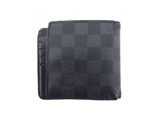 LOUIS VUITTON Bifold Wallet N62664 Black Grey PortefeuilleMarco