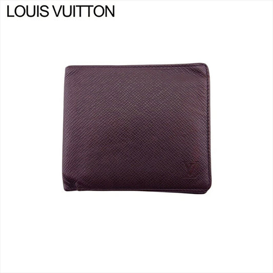 LOUIS VUITTON Bill Compartment Acajou Brown Purple Porte BilletsCartes Crdit