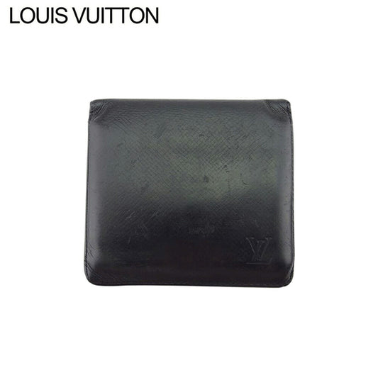 LOUIS VUITTON Bifold Wallet black Porte Billets3Cartes Crdit