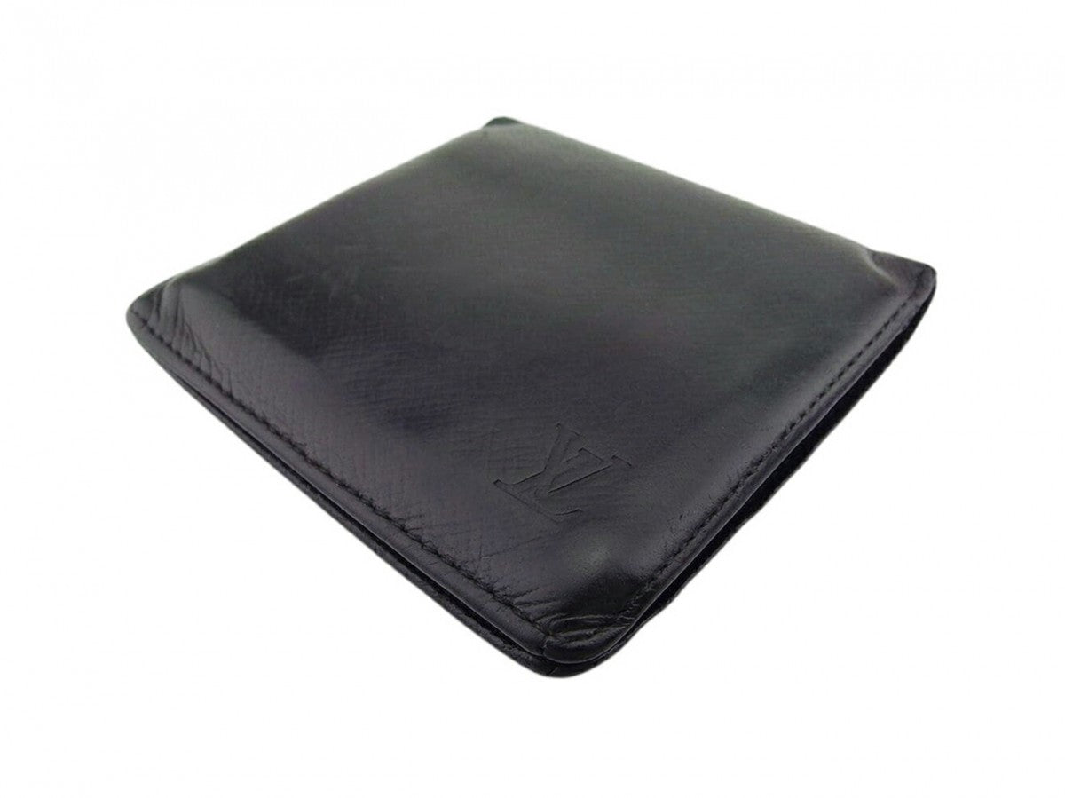 LOUIS VUITTON Bifold Wallet black Porte Billets3Cartes Crdit