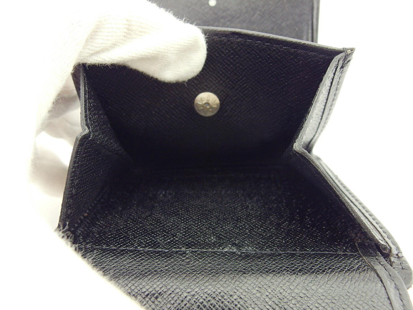 LOUIS VUITTON Bifold Wallet black Porte Billets3Cartes Crdit