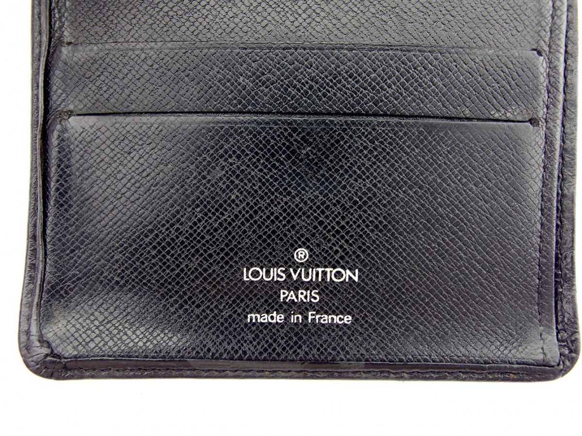 LOUIS VUITTON Bifold Wallet black Porte Billets3Cartes Crdit