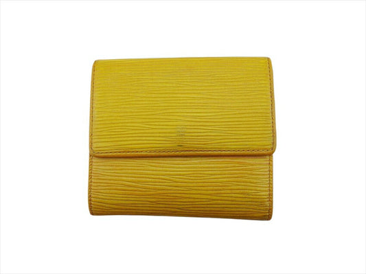 LOUIS VUITTON Bifold Wallet M63489 yellow /Porte Monnaie Billets Cartes Credit