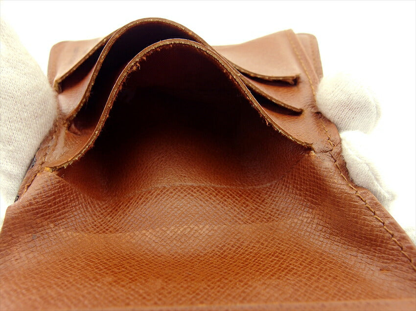 LOUIS VUITTON Bifold Wallet M61667 Brown beige gold Compact zip