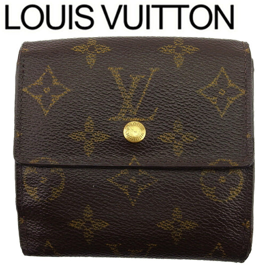 LOUIS VUITTON Bifold Wallet M61652 Brown beige gold Porte Monnaie Billets Cartes Credit
