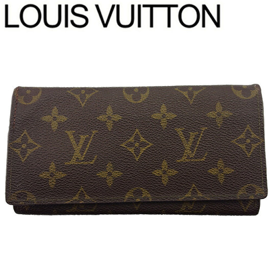 LOUIS VUITTON Bill Compartment Brown light brown