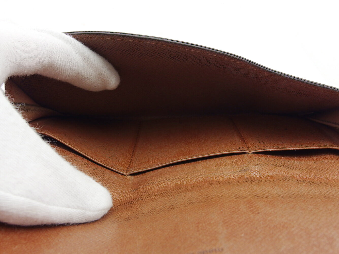 LOUIS VUITTON Bill Compartment Brown light brown