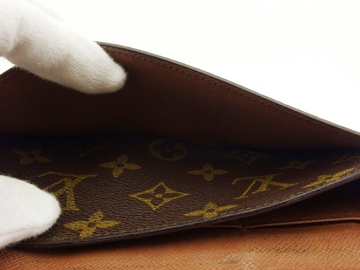 LOUIS VUITTON Bill Compartment Brown light brown