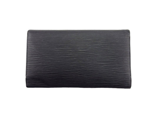 LOUIS VUITTON Long Wallet Purse M63382 black Porte Tresor International