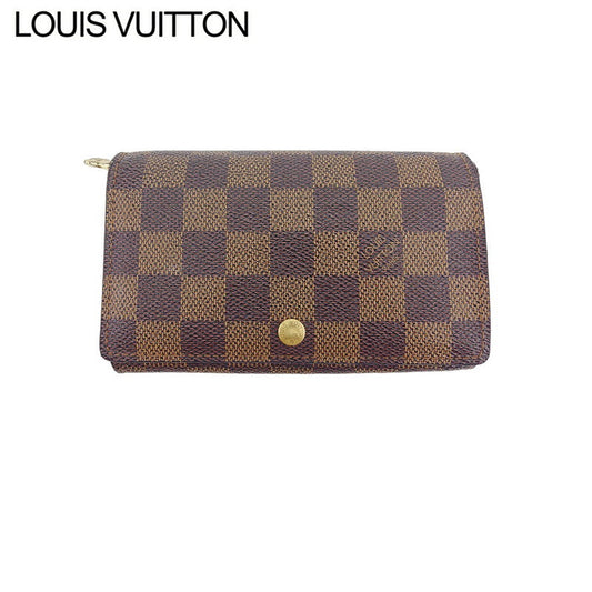 LOUIS VUITTON Long Wallet Purse N61730 Brown beige gold Portonebi Tresol