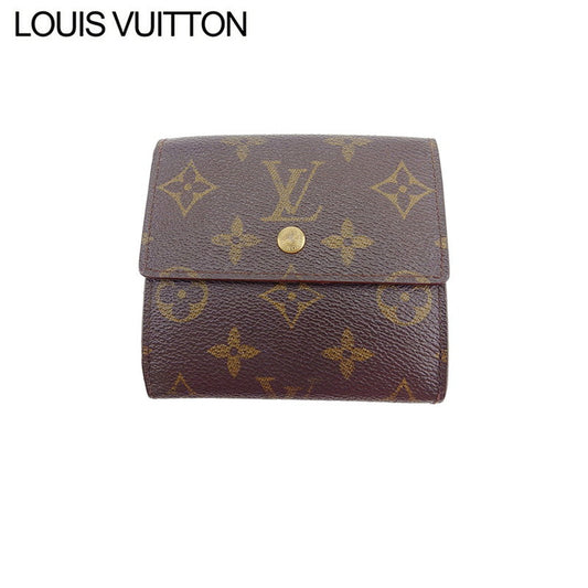 LOUIS VUITTON Bifold Wallet M61652 Brown beige gold Porte Monnaie Billets Cartes Credit