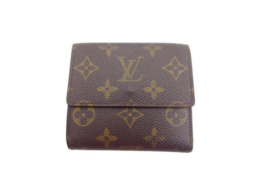 LOUIS VUITTON Bifold Wallet M61652 Brown beige gold Porte Monnaie Billets Cartes Credit
