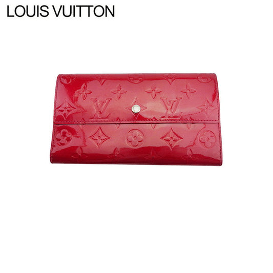 LOUIS VUITTON Long Wallet Purse M93531 Red gold Portefeuille International NM