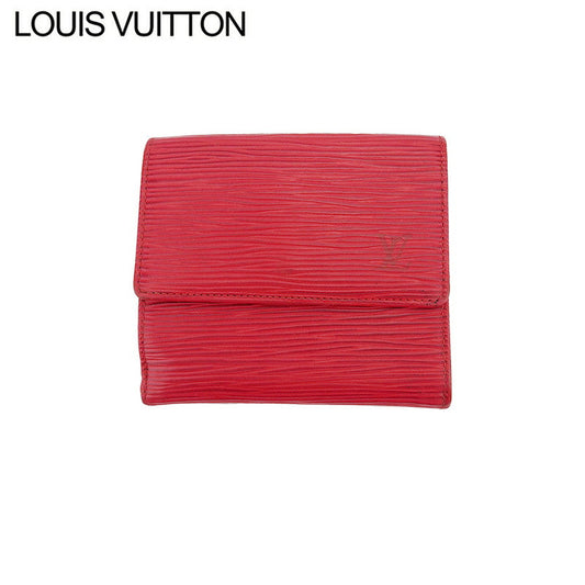 LOUIS VUITTON Bifold Wallet M63487 Red Porte Monnaie Billets Cartes Credit