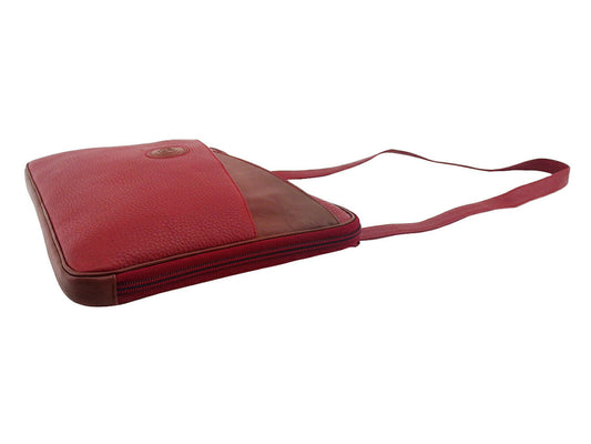 GUCCI Shoulder Bag Red 2WAY interlocking G