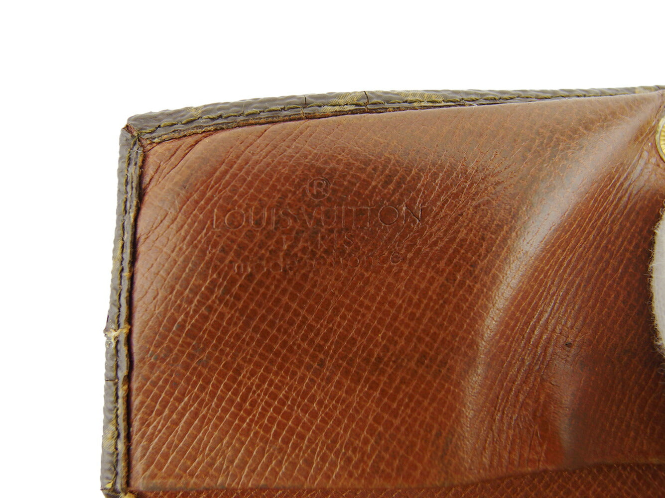 LOUIS VUITTON Bifold Wallet M61735 Brown Porto Monezup