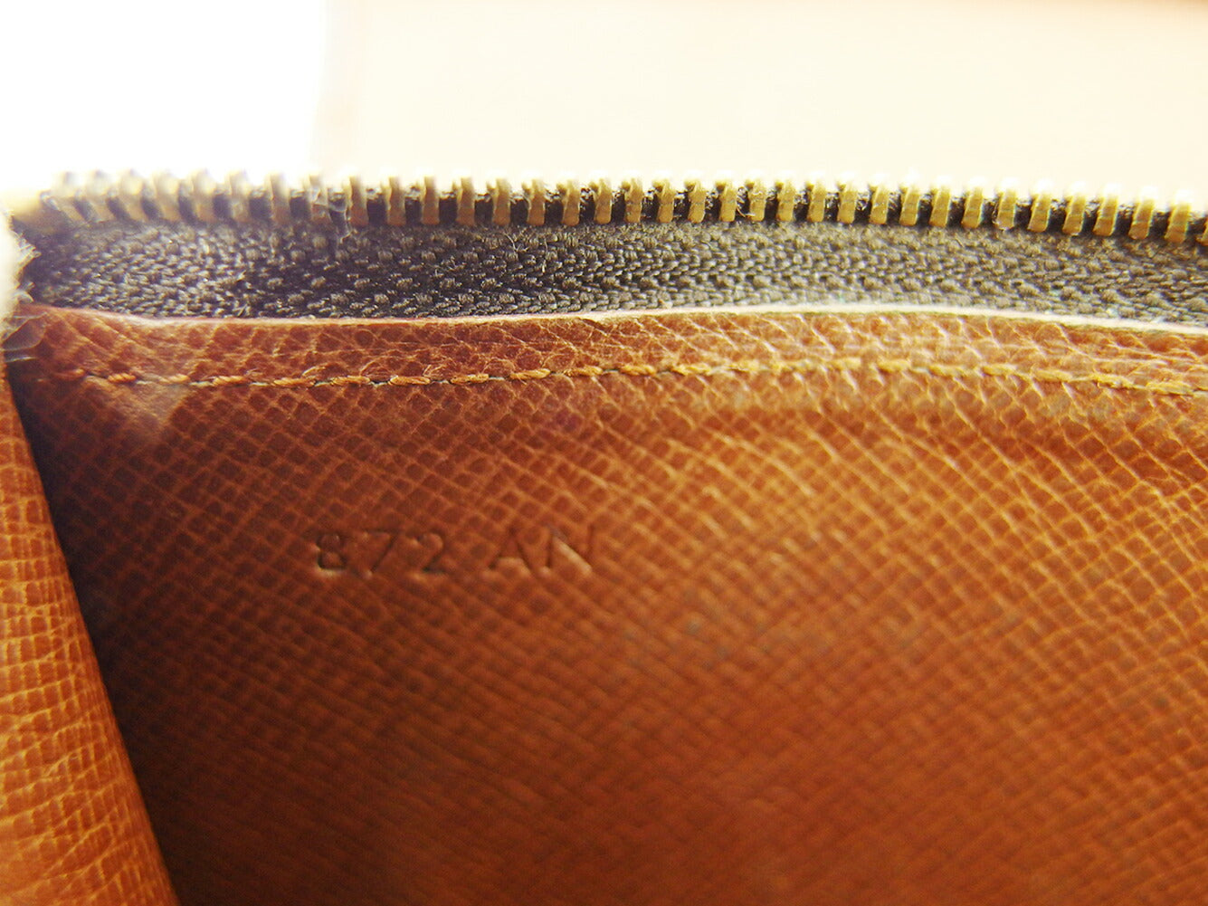 LOUIS VUITTON Bifold Wallet M61735 Brown Porto Monezup