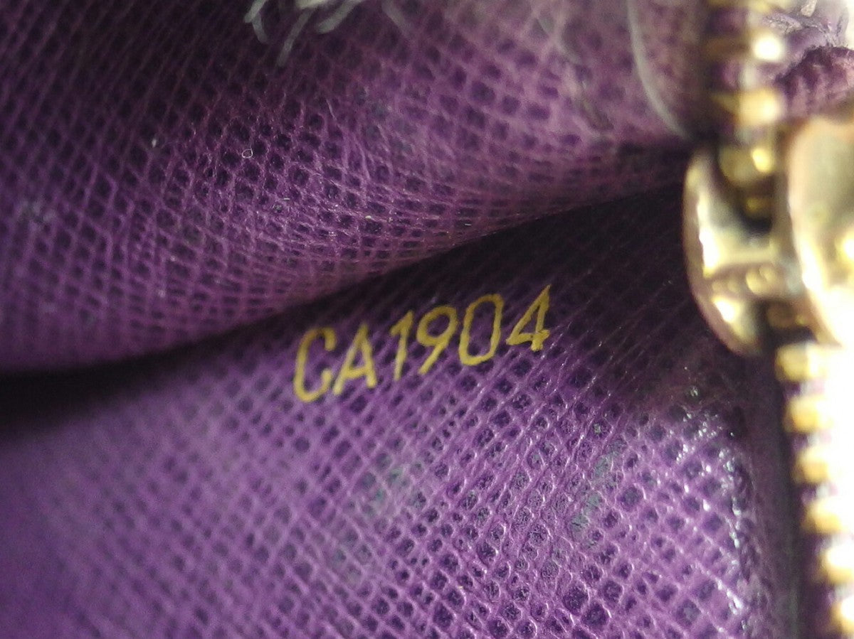 LOUIS VUITTON Long Wallet Purse M63579 Tassiri Yellow Pochette Porto Monnet Credit