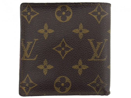 LOUIS VUITTON Bifold Wallet M61665 Brown beige Porte Billets Cartes Crdit Monet