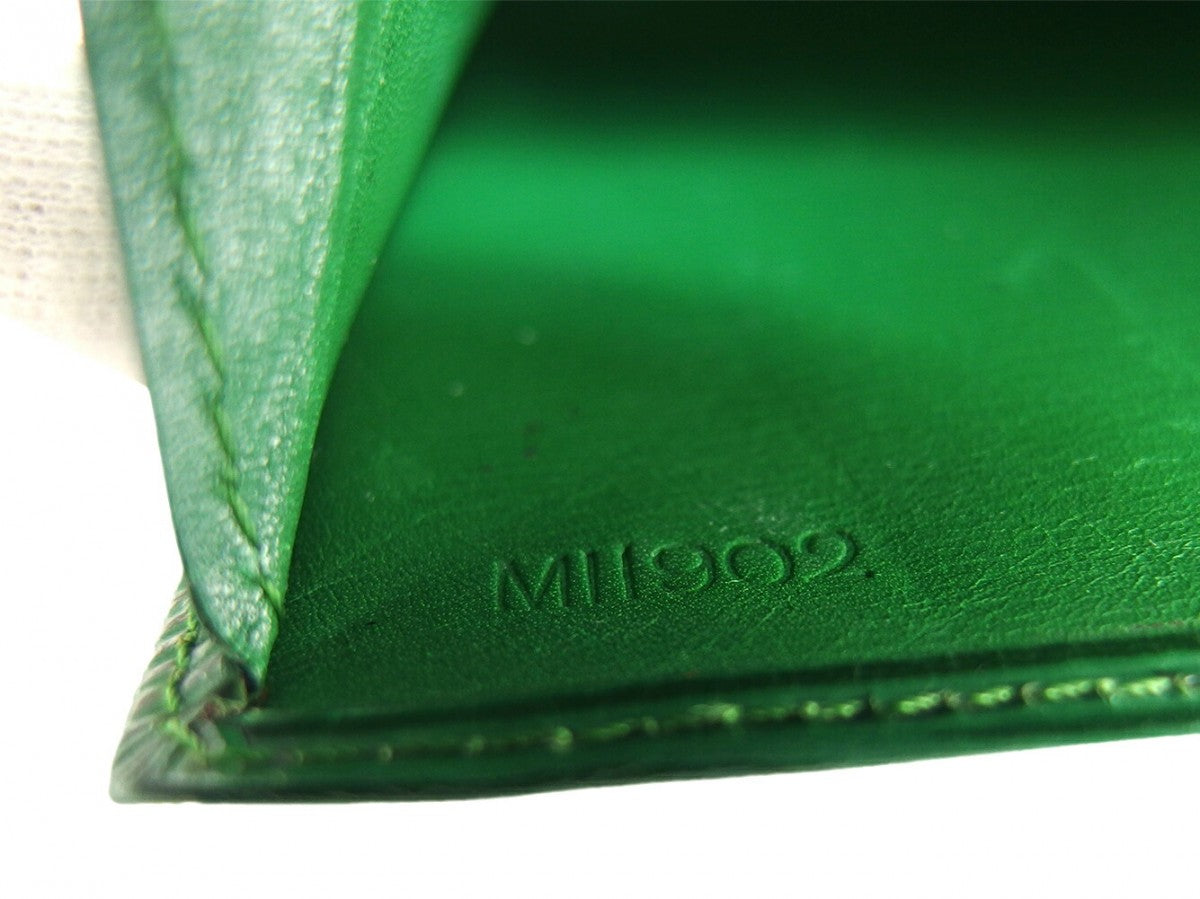 LOUIS VUITTON Long Wallet Purse M63574 green Pochette Porto Monécredi