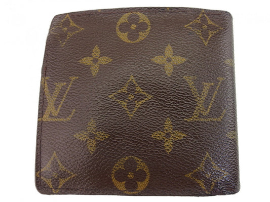LOUIS VUITTON Bifold Wallet M61665 Brown beige Porte Billets Cartes Crdit Monet