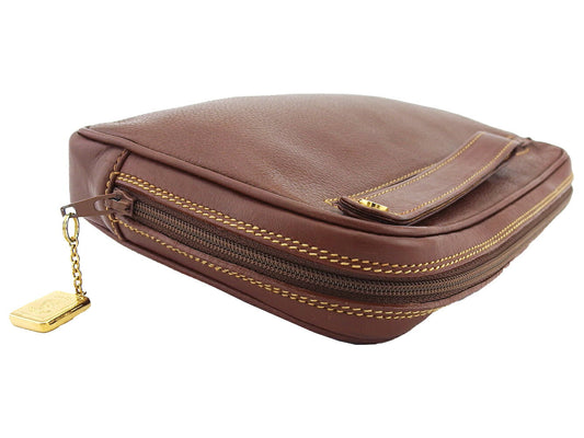 GUCCI Clutch bag Brown Old Gucci