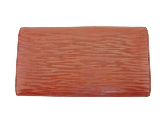 LOUIS VUITTON Long Wallet Purse Kenya Brown Portomoné Credit