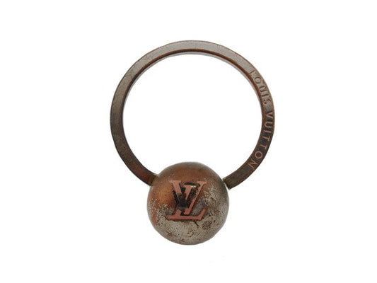 LOUIS VUITTON Key ring Silverx pink