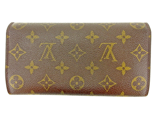 LOUIS VUITTON Long Wallet Purse M61725 Brown Pochette Porto Monécredi