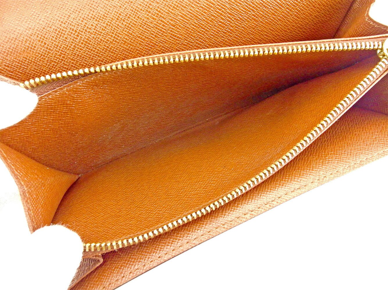 LOUIS VUITTON Long Wallet Purse M61725 Brown Pochette Porto Monécredi