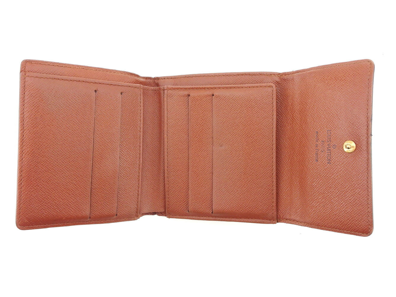 LOUIS VUITTON Bifold Wallet M61652 Brown Porte Monnaie Billets Cartes Credit