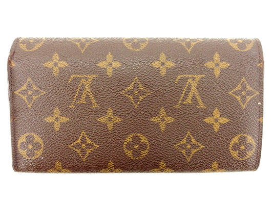 LOUIS VUITTON Long Wallet Purse M61725 Brown Pochette Porto Monécredi