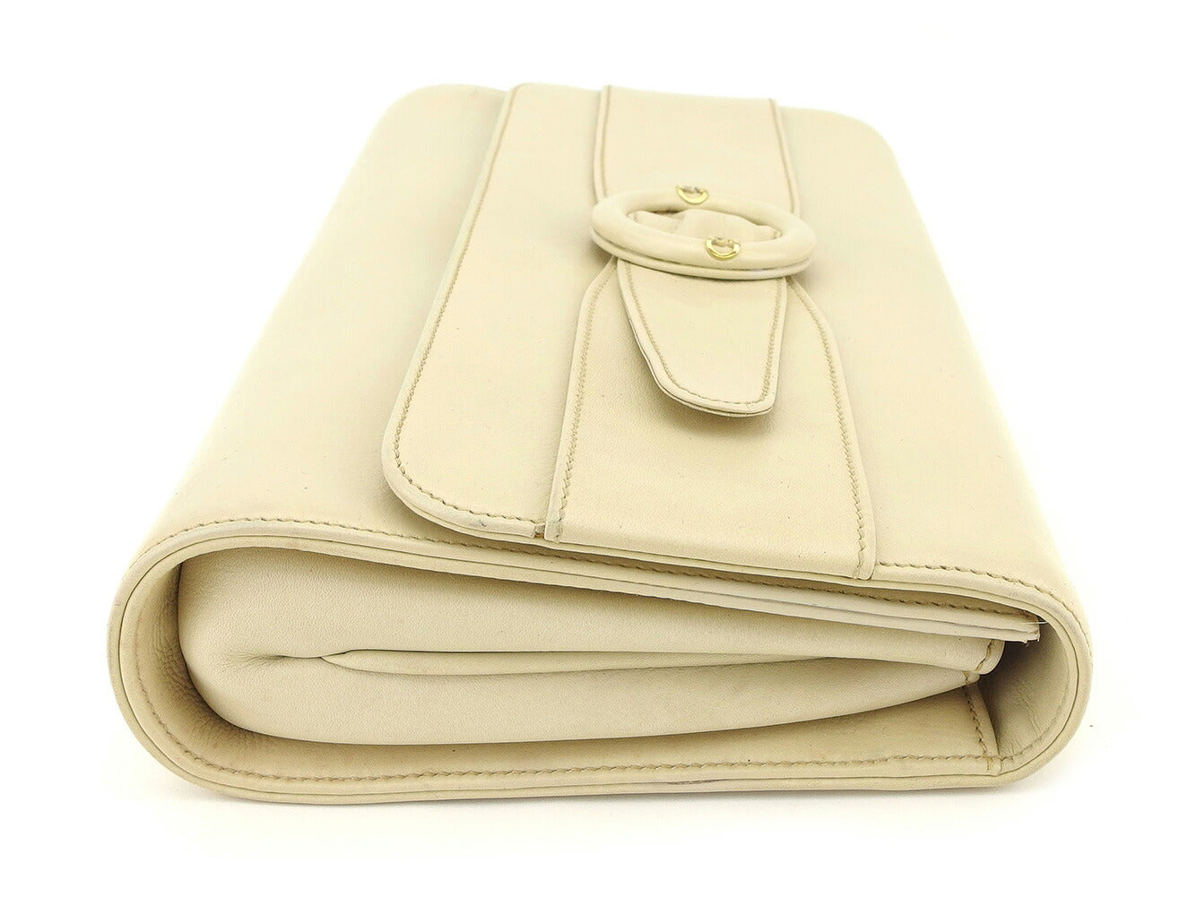 GUCCI Clutch bag Beige gold Old Gucci