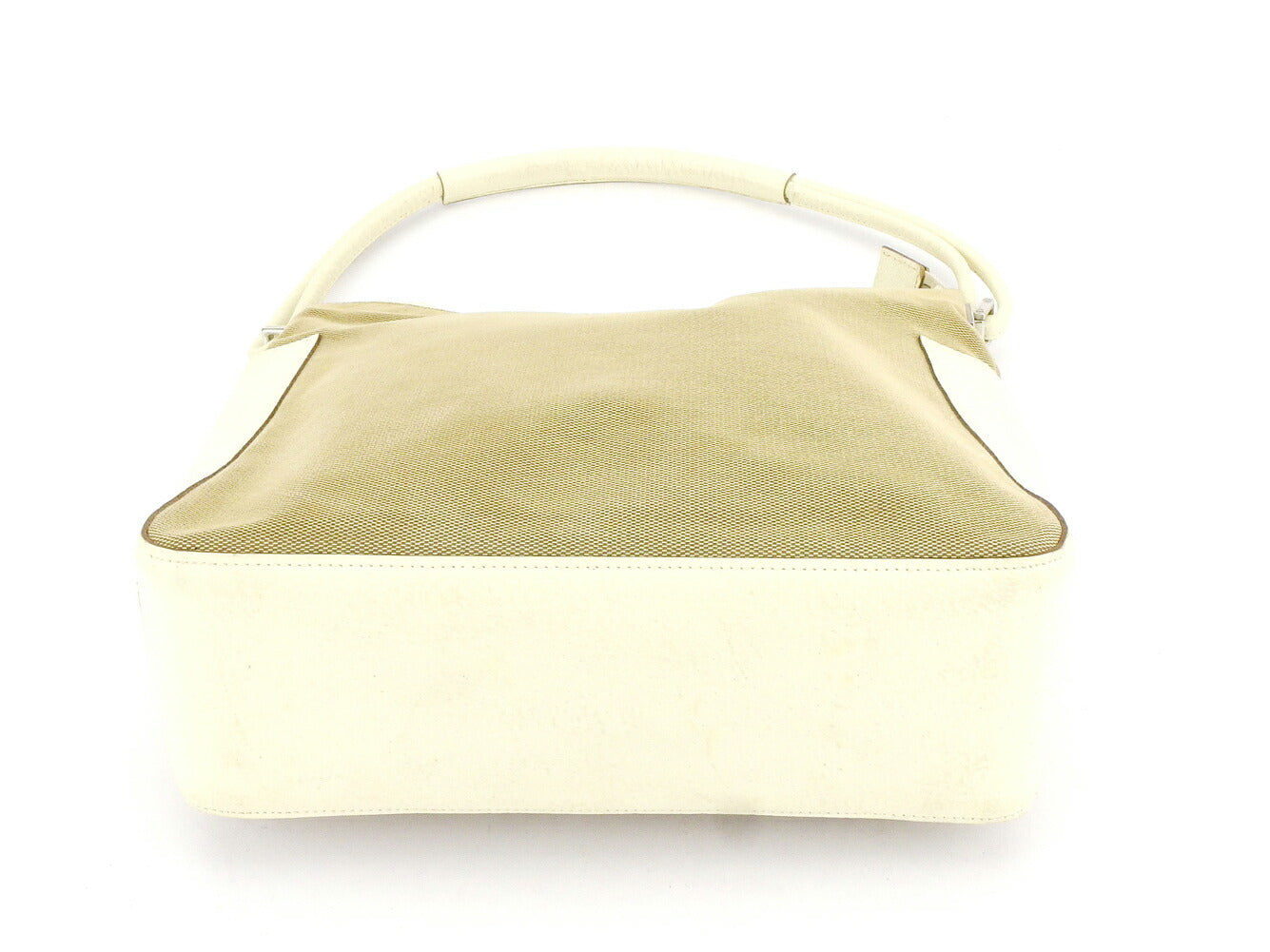 GUCCI Handbag Brown Beige Silver